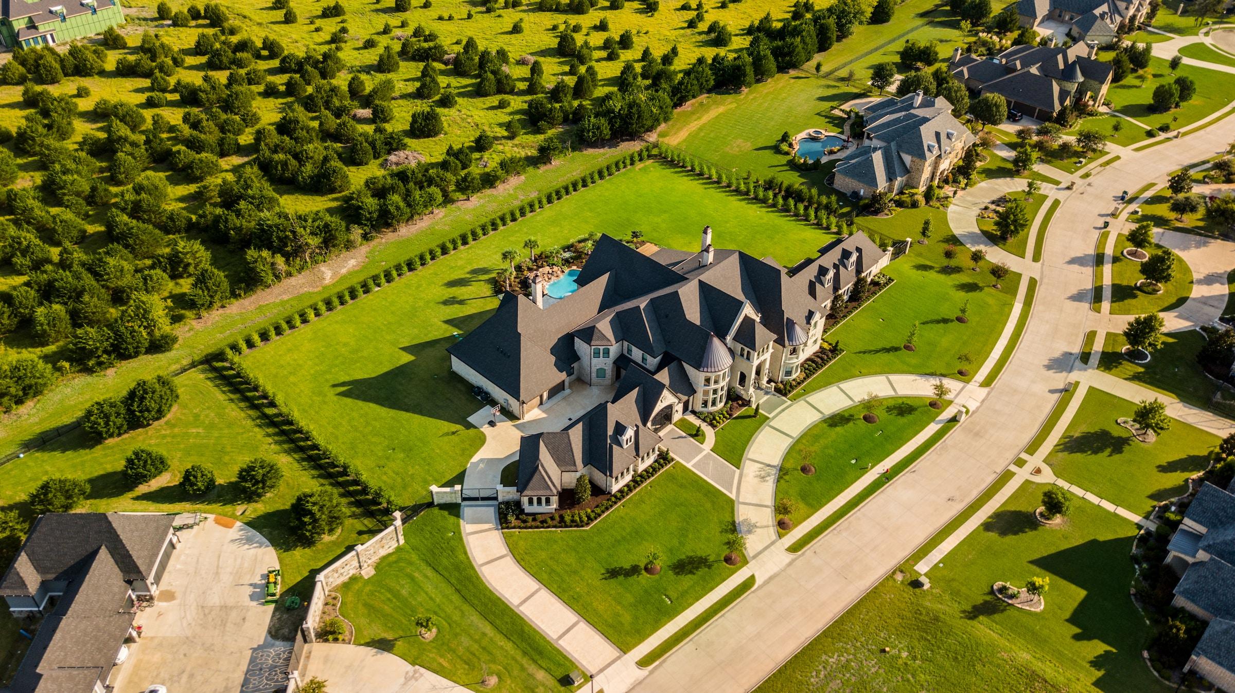 house with a plot